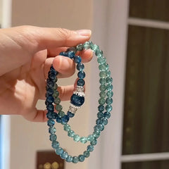 Lunivop Blue Glass Bead Bracelet Women's Fashion Jewelry Bohemian Style Accents