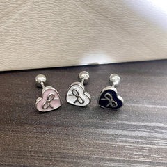 Lunivop Design Sweet Cool Style Bow Knot Earrings Women's Simple Elegant Jewelry Gifts