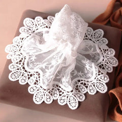Lunivop 1pair Female Sweater Fake Sleeves Hollow Out Crochet Floral Lace Horn Cuffs Embroidery Flounces Ruffles Elastic Wrist Warmers