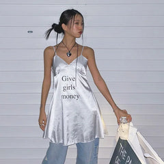 Lunivop Summer Spice Girl style French waist and thin fashion printing temperament pure desire women's suspender skirt