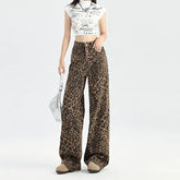 Lunivop High Waist Wide Leg Straight Cut Commuter Denim Jeans Women's Spring Autumn Design Slimming Taller Loose Fit Trendy