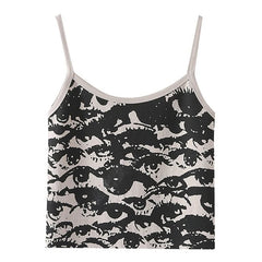 Lunivop top mujer Punk Y2K Sleeveless Gothic Street Women's Eyes graphics tanks & camis Summer Clothes Women 2024 trashy y2k 2000s