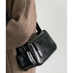 Lunivop Fashionable Niche Wide Shoulder Strap Large Capacity Commuting Single Shoulder Crossbody Bags Boston Handbag Women's New