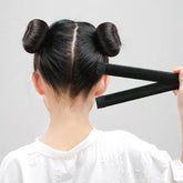 Lunivop Simple Nylon Quick Hair Twister Ball Head Wig French Dish Made Lazy Curling Iron Bun Maker Synthetic Donuts Bud Head Band