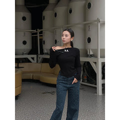 Lunivop Women's Retro Wide Leg Baggy Blue Casual Denim Trouser Harajuku Aesthetic High Waist Loose Jeans 2024 Autumn Leopard Print Pant