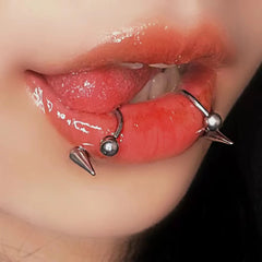 Lunivop 1PC 361L Surgical Steel Spiral Spiral Twisted Lip Ring Labret Ring Piercing Punk Spike Nose Ring Eyebrow Tongue Piercing Jewelry