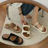 Lunivop Summer New Korean Thick Sole Slippers for Women Outdoor Casual Women shoes Vintage Roman Beach Shoes Zapatos De Mujer