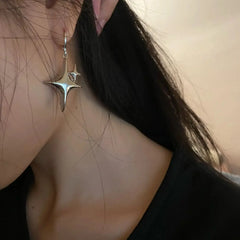 Lunivop Cool Y2K Star Drop Earrings Hot Girl Harajuku Creative Planet Pearl Crystal Stars Earings Korean Fashion for Women Punk Jewelry