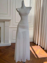 Lunivop Bandage Women's Strapless Dress Pleated Solid Color Sleeveless Backless 2025 Spring Simple Elegant Dresses Female