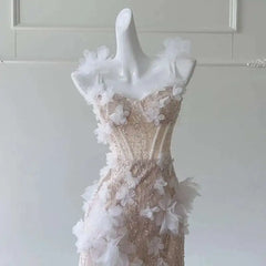 Lunivop 2025 New 3D Flower Applique Glamorous Mermaid Style Women Dress Beaded Details Sleeveless Long Dresses Female