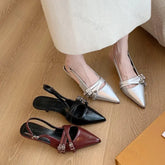 Lunivop Pointed Toe Sexy Mid Heels Party Shoes for Women Sandals New Designer Summer Brand Pumps Slingback Casual Shoes Dress Sandals