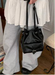 Lunivop Versatile Bucket Crossbody Bags Korean Spring Underarm Bag for Women