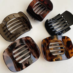 Lunivop Fashion Leopard Flat Hair Claws Clamp Plastic Duckbill Hair Clip for Women Girls Hairpin Ponytail Styling Tools Hair Accessories