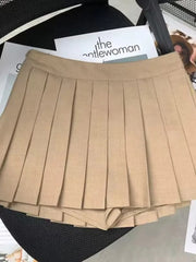 Lunivop Black Women Pleated Skirts Y2K High Waist Streetwear Sexy Mini Skirts Fashion Korean All Match Preppy Dance Skirts New