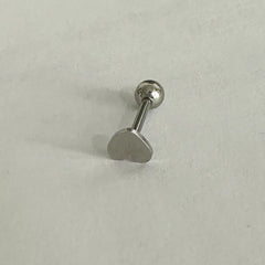 Lunivop Love Tongue Nail Titanium Steel Piercing Jewelry Stainless Steel Peach Heart Tongue Ring industrial piercing Ear Stud