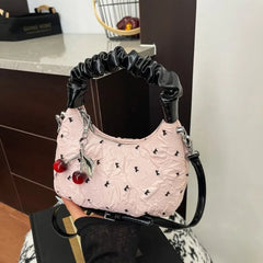 Lunivop Luxury Designer Letter Emblem Diaper Bag For Women Large Capacity Tote Elegant Leather Crossbody Shoulder Bag Stylish Logo