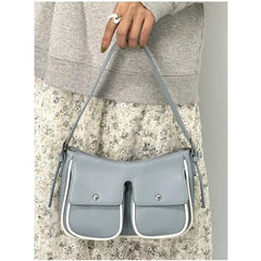 Lunivop Hot Girls Pink Shoulder Bags Purse Women Hot Girls Leather Pockets Y2k Handbag Female Vintage Underarm Bag Aesthetic