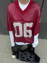 Lunivop Y2k Vintage Mesh Hollow Out V Neck Women T-shirt Numeral Star Print Short Sleeve Tees Oversized See Through Streetwear