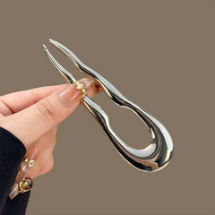 Lunivop Fashion Metal U-Shaped Hair Sticks Fork For Women Girls Simple Gold Color Wave Geometric Hair Stick Headwear Hair Accessories