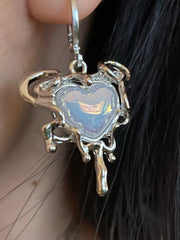 Lunivop Cool Y2K Star Drop Earrings Hot Girl Harajuku Creative Planet Pearl Crystal Stars Earings Korean Fashion for Women Punk Jewelry