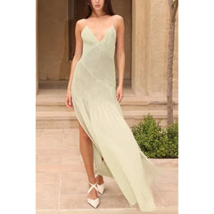 Lunivop New Fashion Hot Selling Spring and Summer New Pleated Suspender Comfortable Dress INS Casual Vacation Loose Dress