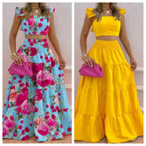Lunivop Skirt Sets Womans Clothing Streetwear New Spring/Summer Elegant Sexy Collage Sleeveless Top and Longuette Suits for Female