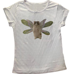 Lunivop Funny cats Print Gothic Emo Crop Tops Streetwear Aesthetic Grunge Baby Tee Vintage Women Casual Short Sleeve T-Shirts Y2k Tops