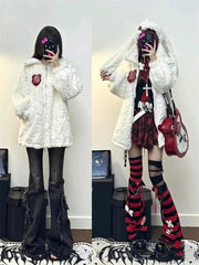 Lunivop American High Street Bell Bottom Jeans Vintage Washed Low-waist Denim Pants 2025 Summer New Loose Straight Wide Leg Pants