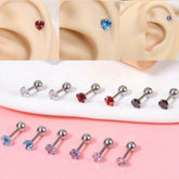 Lunivop 2PCSLove Heart Cartilage Earring Cartilage Piercing Jewelry Forward Helix Earrings Cartilage Hoop Earring Helix Piercing Jewelry
