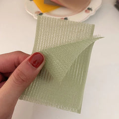 Lunivop 10Pcs Solid Color Bangs Magic Paste Posts Hair Sticker Clip Women Wash Face Makeup Velcro Patch Hair Accessories Styling Tools