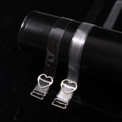 Lunivop 1/3Pairs Invisible Bra Straps Metal Buckle Invisible Detachable Adjustable Shoulder Straps Elastic Silicone Bra Belt Accessories