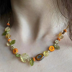 Lunivop Y2K Candy Color Beads Neck Lace Choker For Girl Child Cute Gift Accessories For Holiday Parties