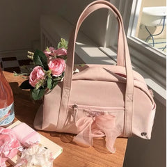 Lunivop Sweet Cool Pink Shoulder Bags Purse Women Hot Girls Bow Chic Y2k Handbag Female Large Capacity Messenger Bag Aesthetic