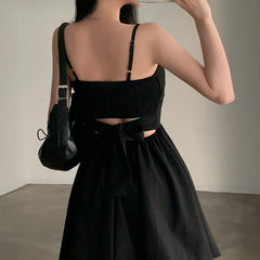 Lunivop Chic Knot Belted Pleated Flower Bud Strap Dr Girl's Sensation High Waist No Sve Polyester Fiber ort Skirt