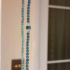 Lunivop Blue Glass Bead Bracelet Women's Fashion Jewelry Bohemian Style Accents