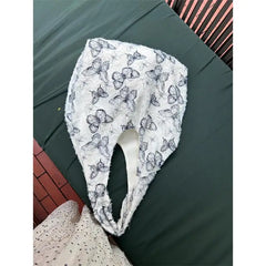 Lunivop Fairycore Aesthetic Canvas Bag Purse Women Lace Butterfly Large Capacity Tote Bag Ladies Harajuku Shoulder Bags Handbag