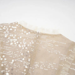 Lunivop Fashion Women Dress Long Sleeve Round Neck Sequin Decoration Female Summer Party Dresses New Tide