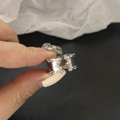 Lunivop Gothic Fashion Rings For Women Girls Crystal Black Spider Open Ring Hip Hop Punk Irregular Animal Finger Jewelry Halloween Gift