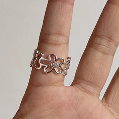 Lunivop Open Ring for Women Luxury Wedding Anniversary Party Love Heart Ring Jewelry anillos