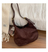 Lunivop Commuter Tote Bags with Large Capacity New Fall/Winter Women's Retro Versatile Shoulder Bag