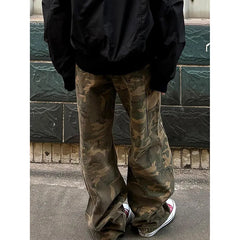 Lunivop Camouflage High Waist Women Jeans Hip-hop Style Fashion Streetwear Y2K Wide Leg Jean Female Trouser Baggy Denim Pants