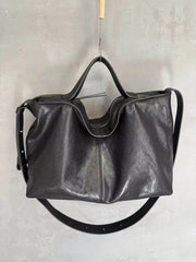 Lunivop Soft Leather Tote Bags Women's Large Capacity Commuting Handbag Shoulder Diagonal Black Rge Capacity Bag black bag tote bag