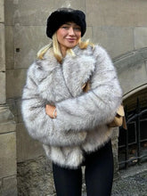 Lunivop Elegant Lapel Faux Fox Fur Short Coat Women Casual Loose Long Sleeve Jackets Female Winter Thickened Warm High Street Outwears