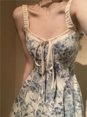 Lunivop Fashion Women Spaghetti Strap Elegant Midi Dresses New Summer French Evening Birthday Gift Backless Prom Clothes