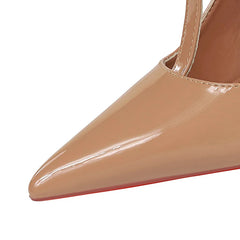 Lunivop Women Trendy T-Strap Buckle 10cm High Heels Pumps Female Glam Patent Leather Stiletto Shoes Lady Elegant Valentine Date Shoes