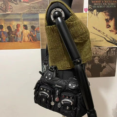 Lunivop Vintage White Y2k Messenger Bag Purse Women Hot Girl Pu Leather Casual Shoulder Bags Female Harajuku Aesthetic Handbag