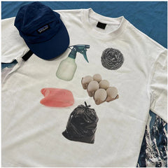 Lunivop Y2K Loose Couple Top Hot Selling Daily Casual Energetic Cartoon Girl Pure Cotton Printed Short Sleeved T-Shirt Retro Summer