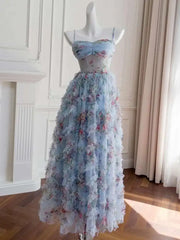 Lunivop 2025 Spring New Floral Ruffle Decoration Romantic Women Dress Sleeveless Layered Tulle Print Elegant Dresses Female