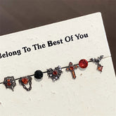 Lunivop 1 PCS New Fashion Gothic Style Zircon Crystal Ear Bone Nail 316L Medical Black Titanium Steel Earrings for Women Y2K Punk Jewelr