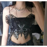 Lunivop Korean Commuter Summer New Women's Sleeveless Sling Color Spliced Bow Embroidery Sexy Slim Fashionable Casual Vests Tops